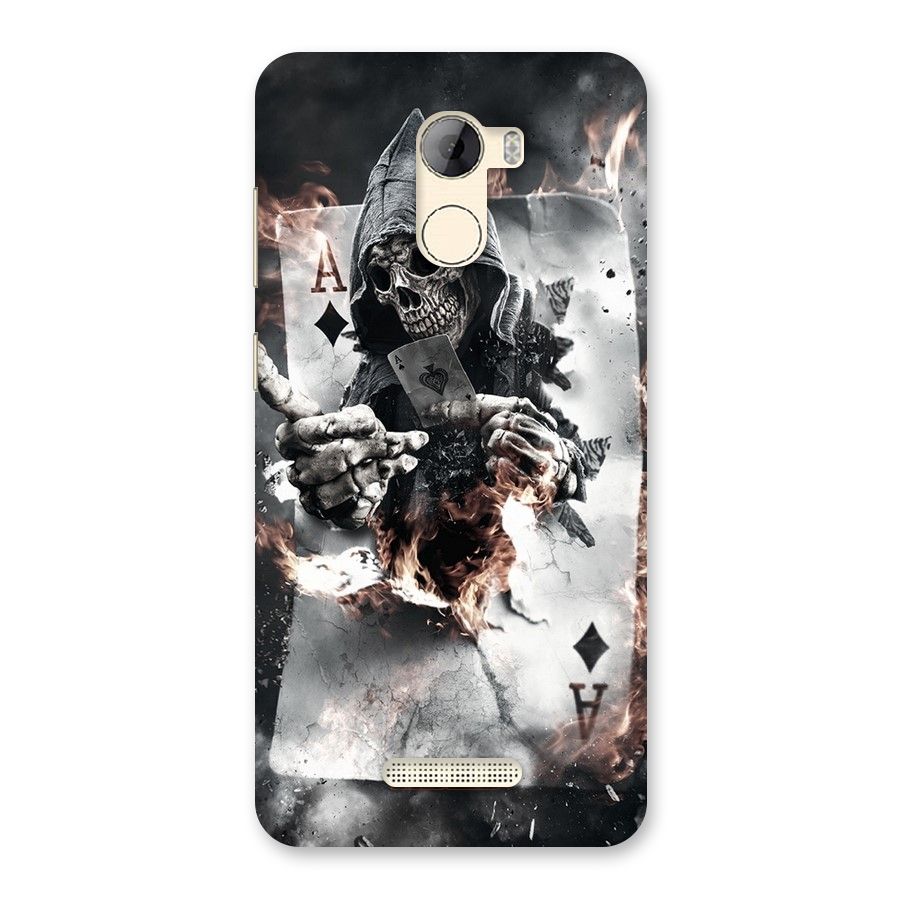 Skull with an Ace Back Case for Gionee A1 LIte
