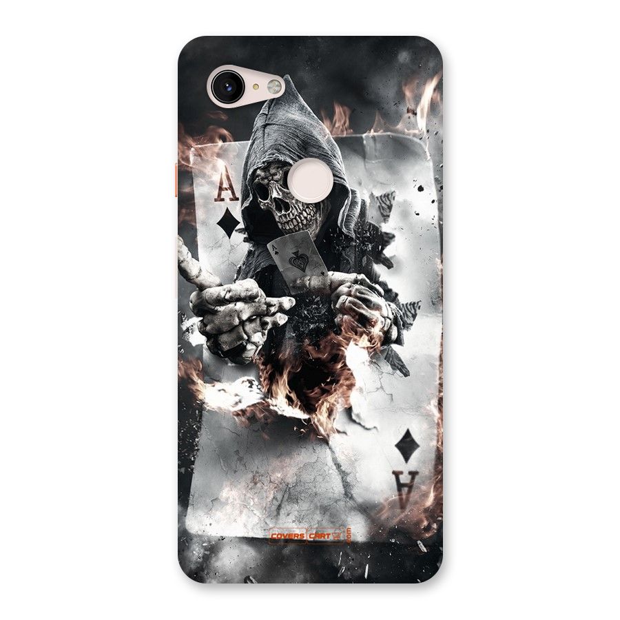 Skull with an Ace Back Case for Google Pixel 3 XL