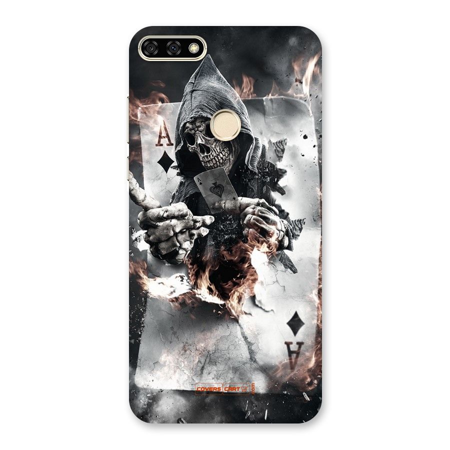Skull with an Ace Back Case for Honor 7A