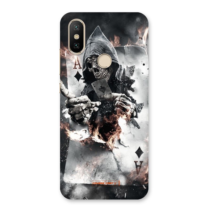 Skull with an Ace Back Case for Mi A2