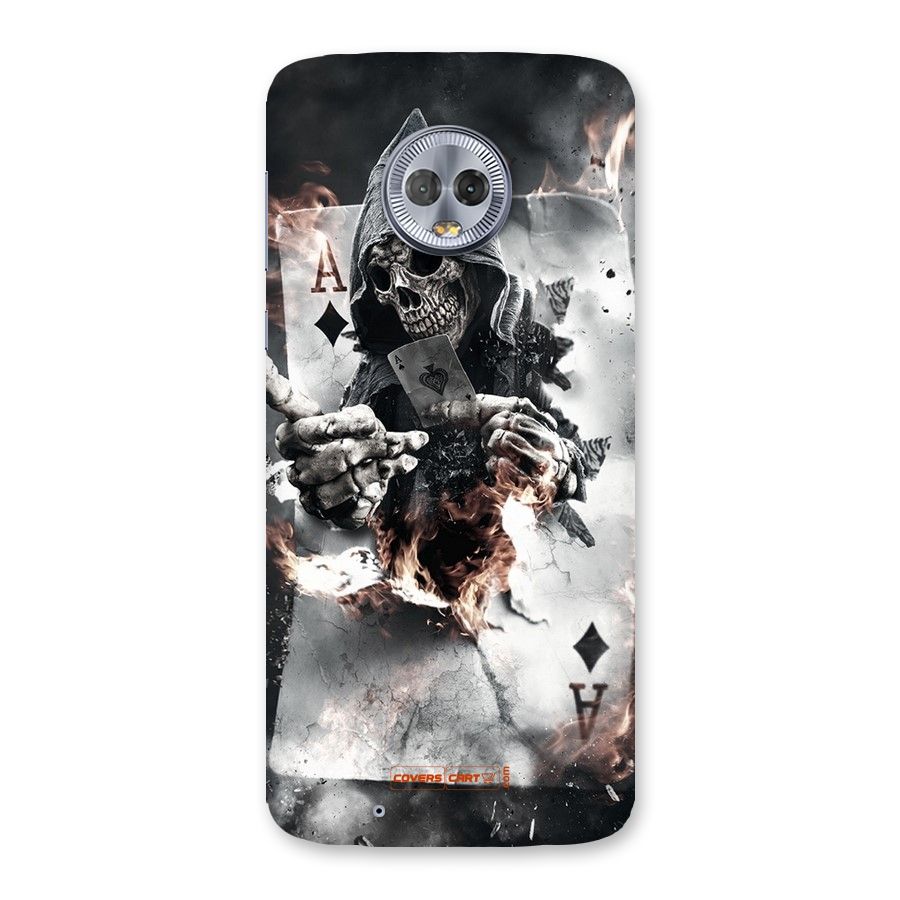 Skull with an Ace Back Case for Moto G6