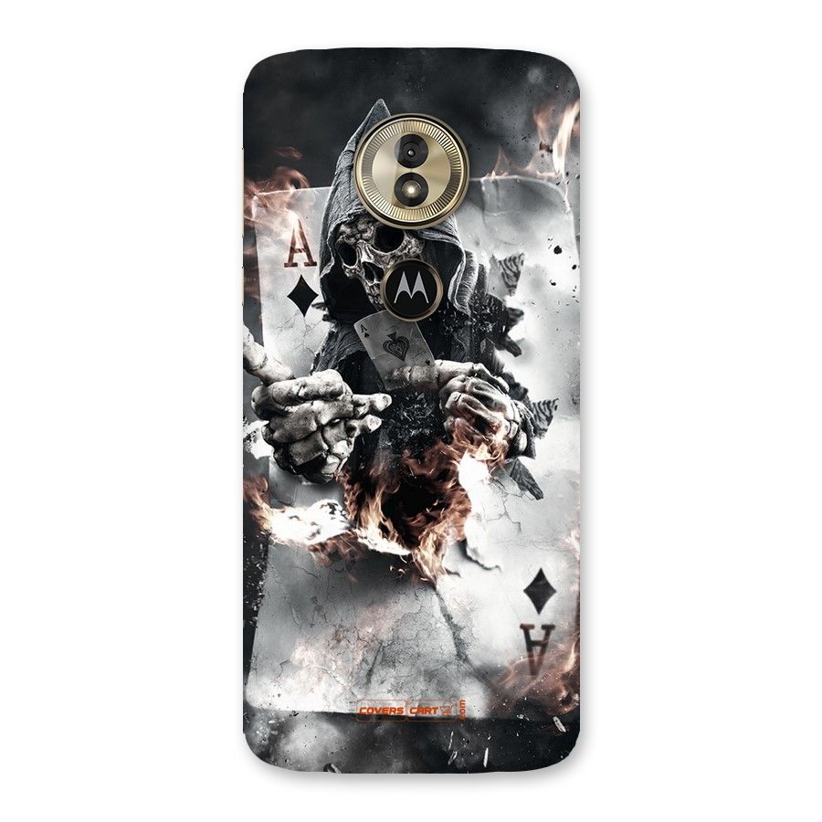 Skull with an Ace Back Case for Moto G6 Play