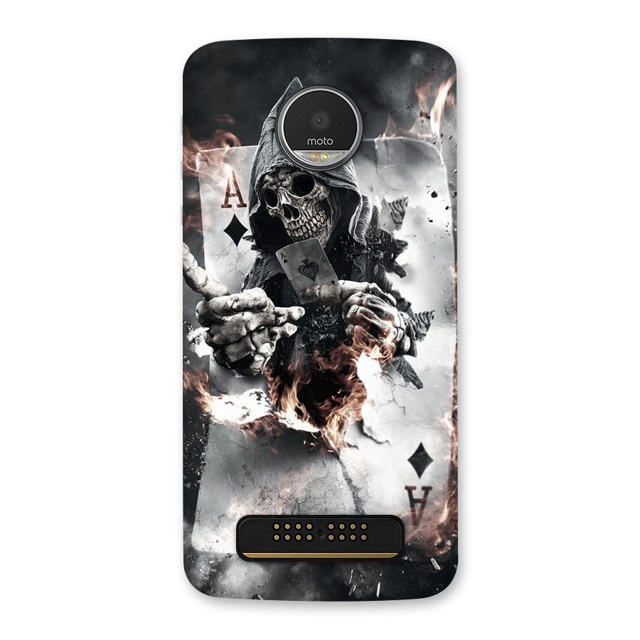 Skull with an Ace Back Case for Moto Z Play