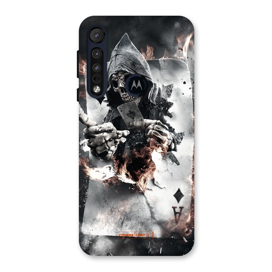Skull with an Ace Back Case for Motorola One Macro