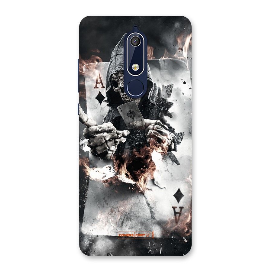 Skull with an Ace Back Case for Nokia 5.1