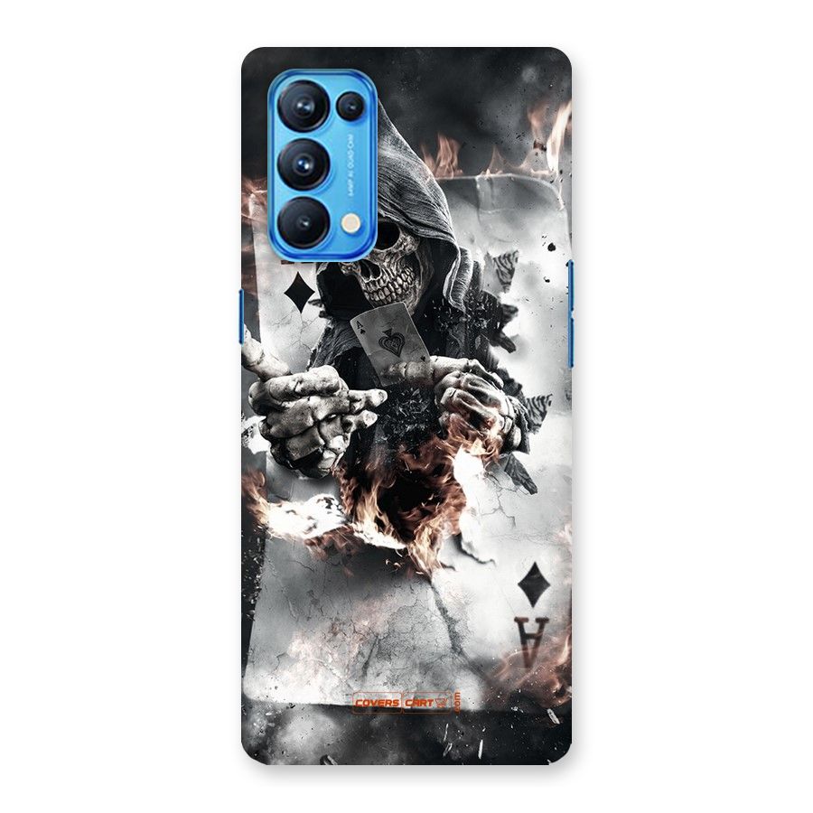 Skull with an Ace Back Case for Oppo Reno5 Pro 5G