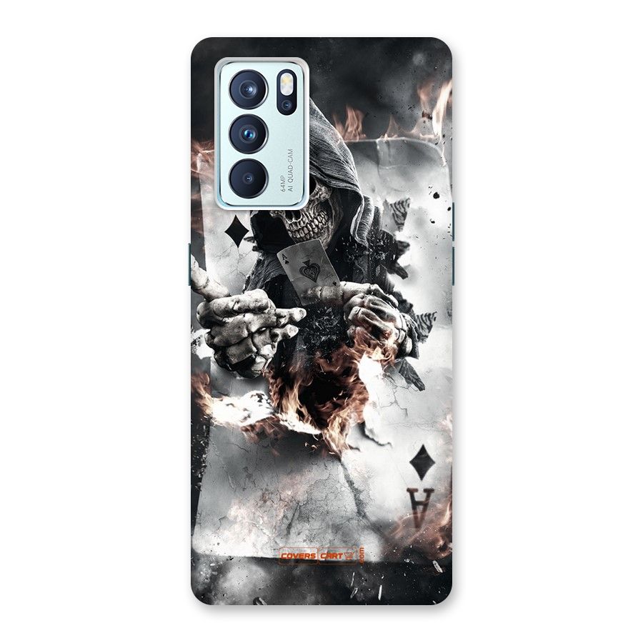 Skull with an Ace Back Case for Oppo Reno6 Pro 5G