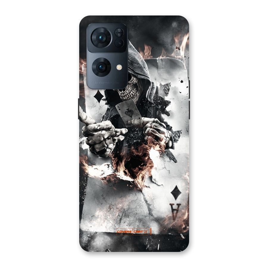 Skull with an Ace Back Case for Oppo Reno7 Pro 5G