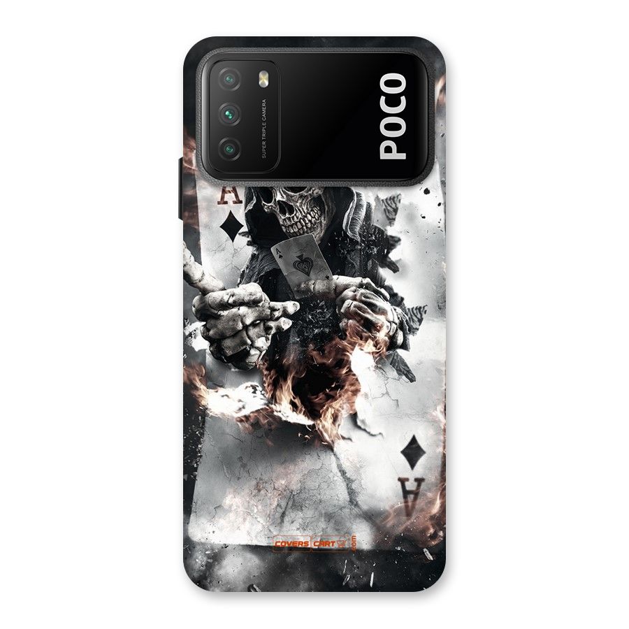 Skull with an Ace Back Case for Poco M3