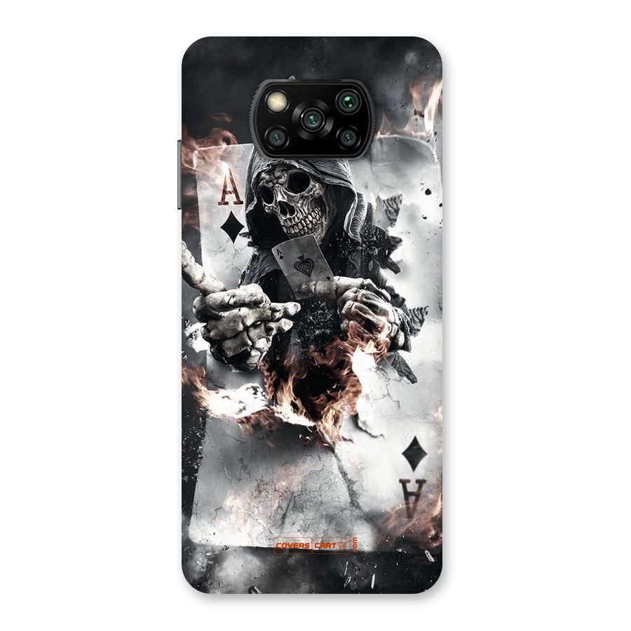 Skull with an Ace Back Case for Poco X3