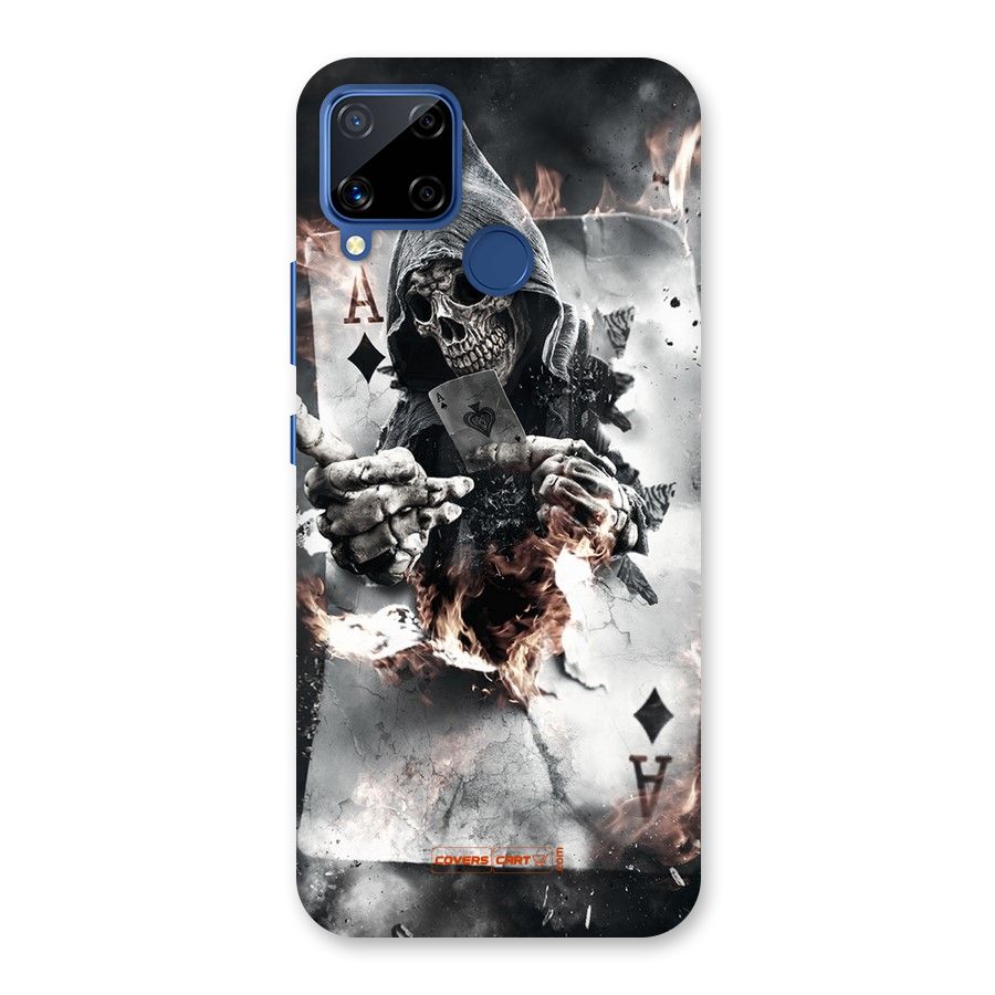 Skull with an Ace Back Case for Realme C15