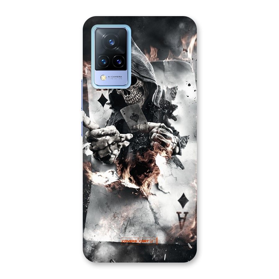 Skull with an Ace Back Case for Vivo V21 5G