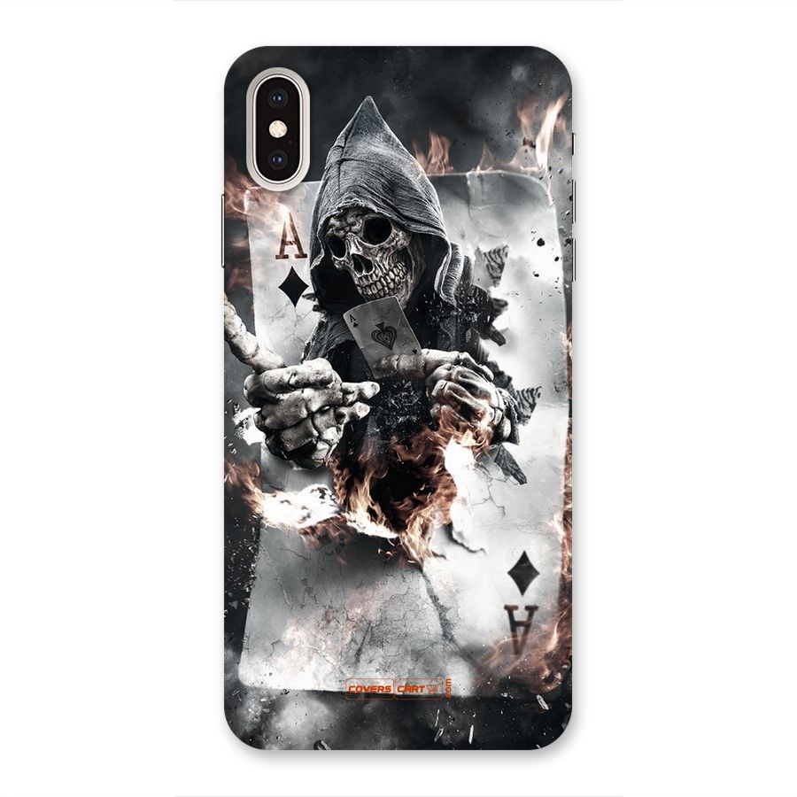 Skull with an Ace Back Case for iPhone XS Max