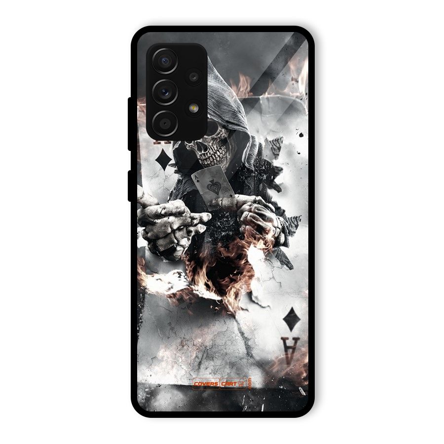 Skull with an Ace Glass Back Case for Galaxy A53 5G