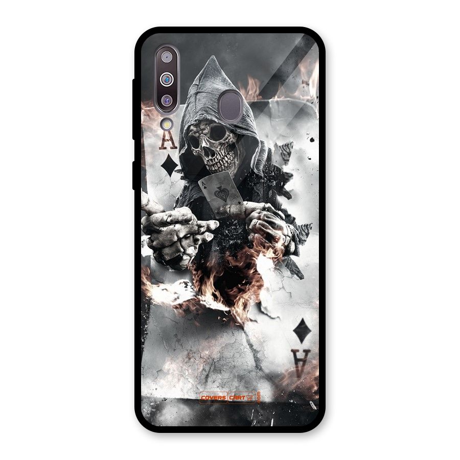 Skull with an Ace Glass Back Case for Galaxy M30