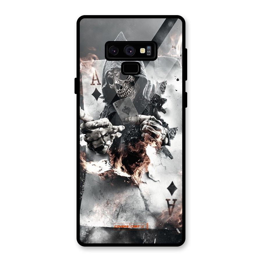 Skull with an Ace Glass Back Case for Galaxy Note 9