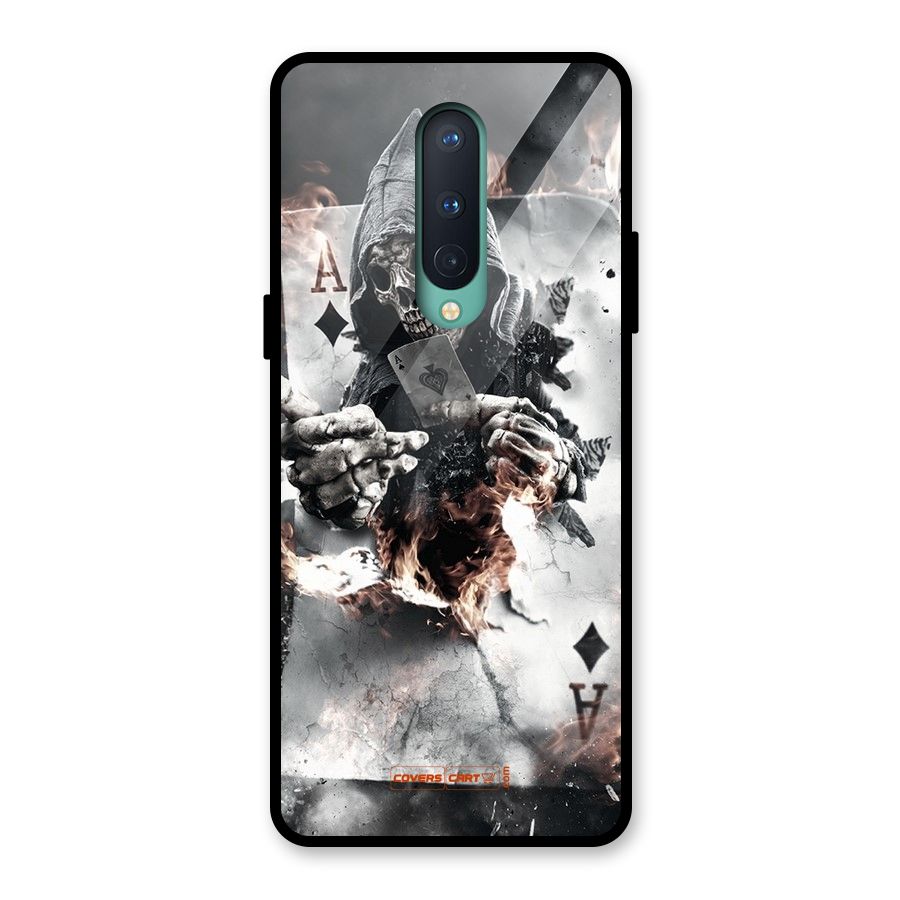 Skull with an Ace Glass Back Case for OnePlus 8