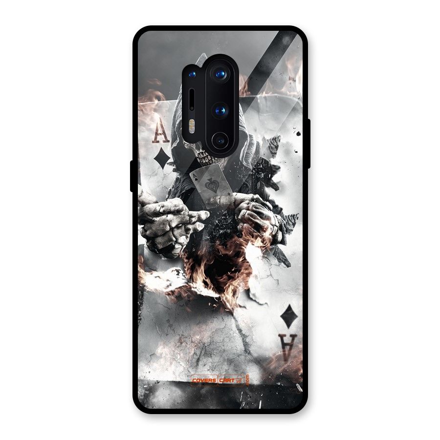 Skull with an Ace Glass Back Case for OnePlus 8 Pro
