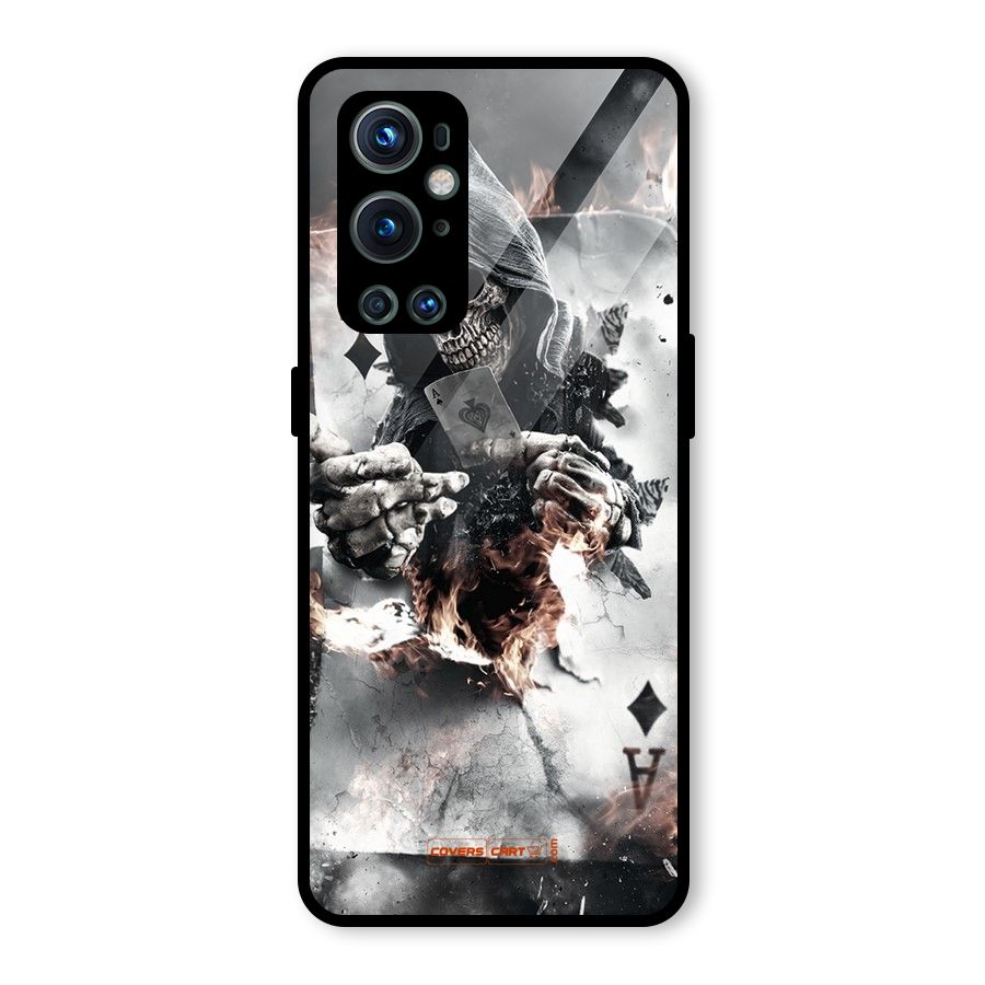 Skull with an Ace Glass Back Case for OnePlus 9 Pro