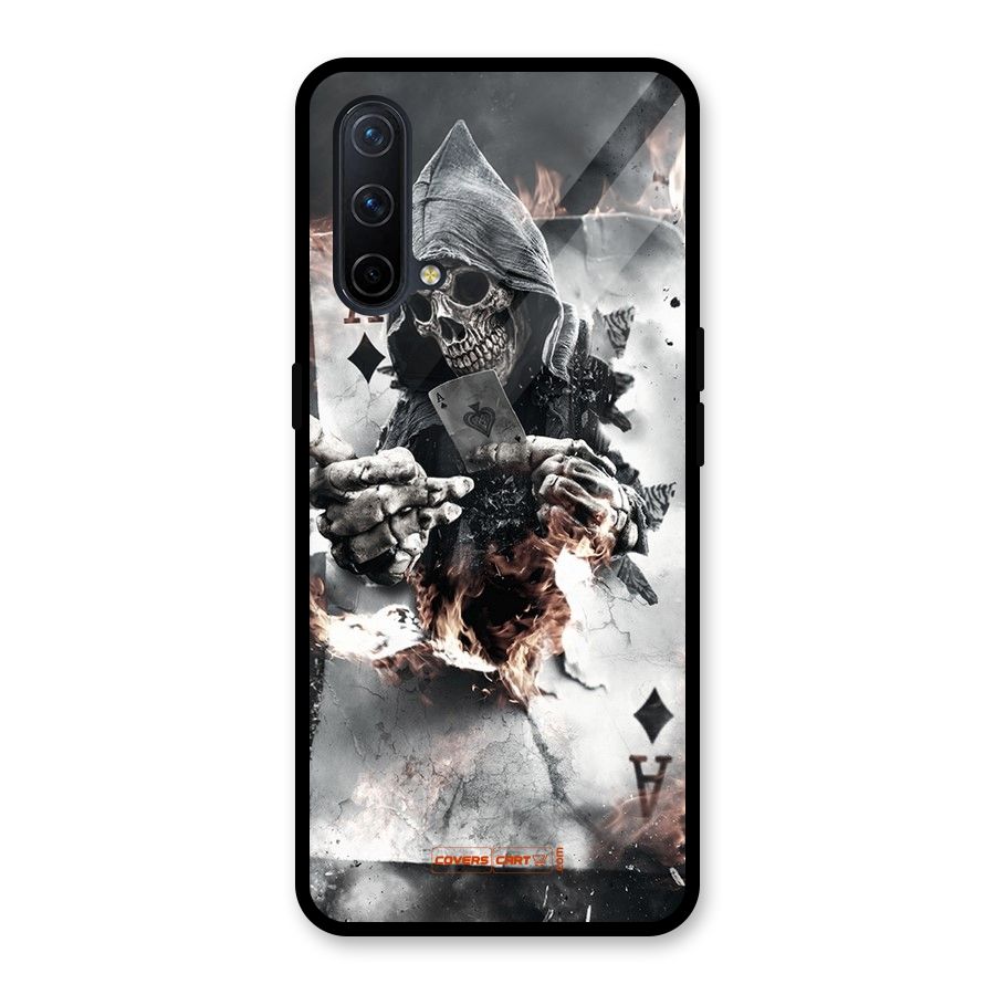 Skull with an Ace Glass Back Case for OnePlus Nord CE 5G