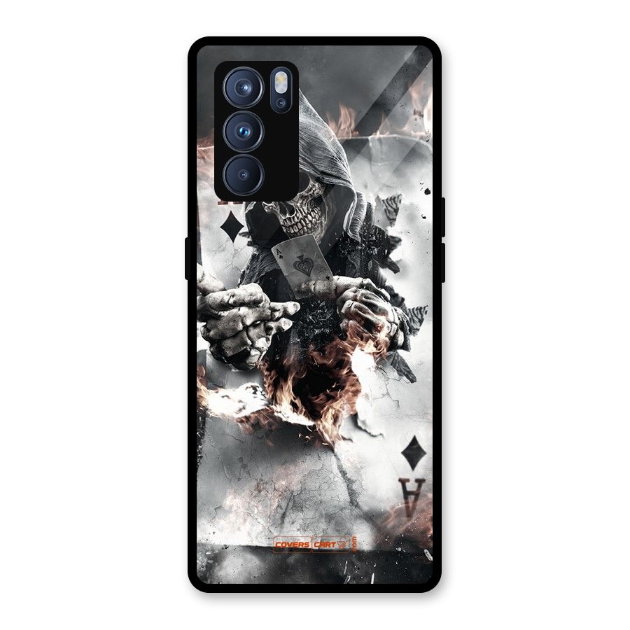 Skull with an Ace Glass Back Case for Oppo Reno6 Pro 5G
