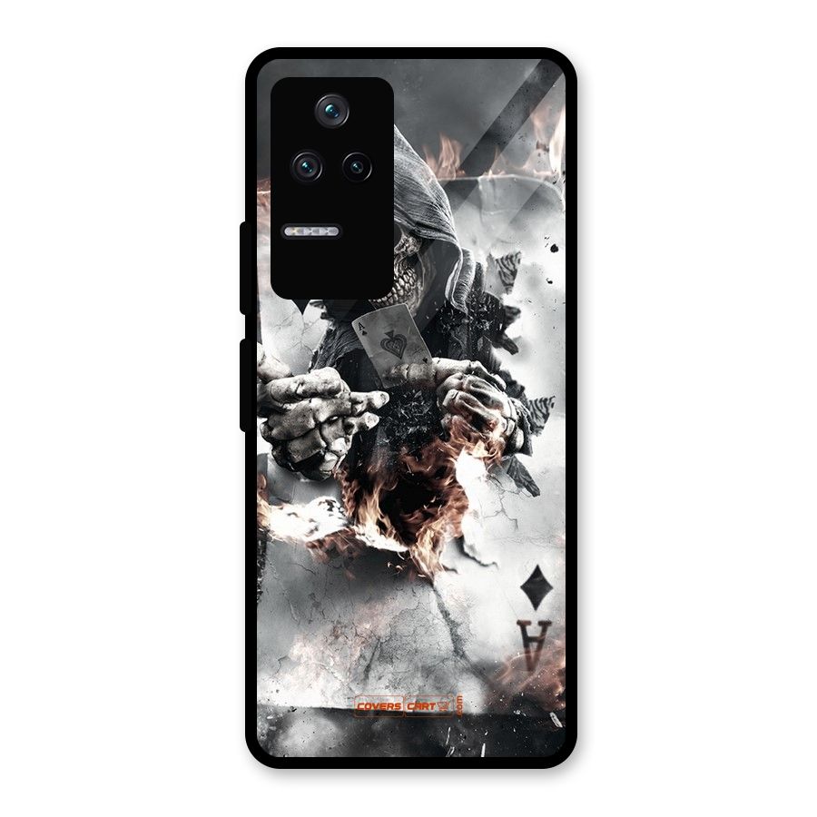 Skull with an Ace Glass Back Case for Poco F4 5G