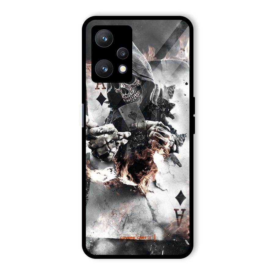 Skull with an Ace Glass Back Case for Realme 9 Pro 5G