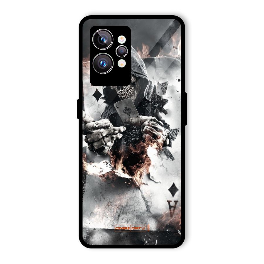 Skull with an Ace Glass Back Case for Realme GT2 Pro