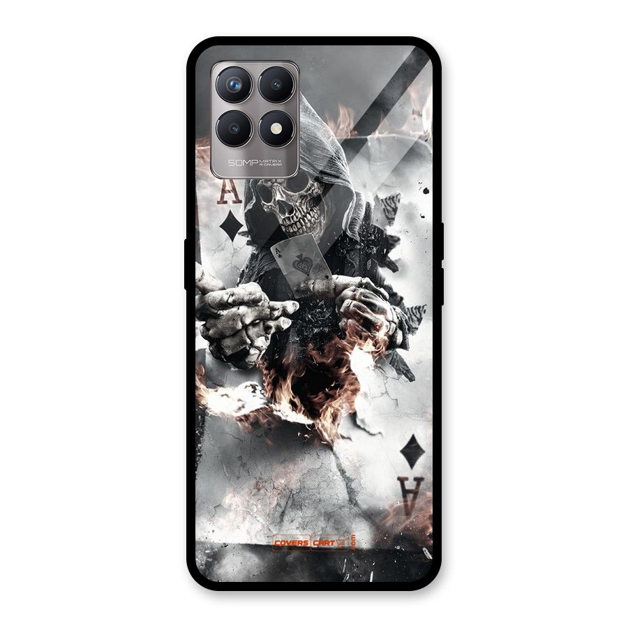 Skull with an Ace Glass Back Case for Realme Narzo 50