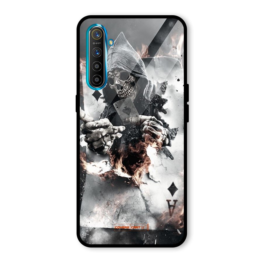 Skull with an Ace Glass Back Case for Realme X2