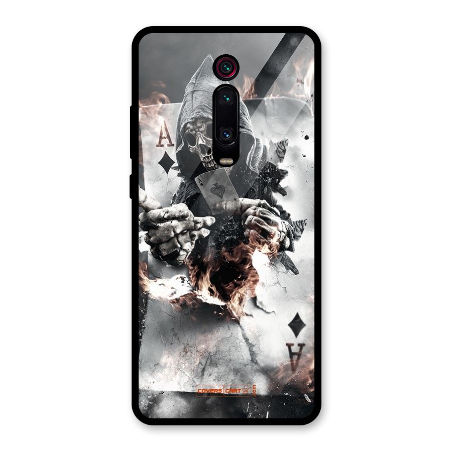 Skull with an Ace Glass Back Case for Redmi K20