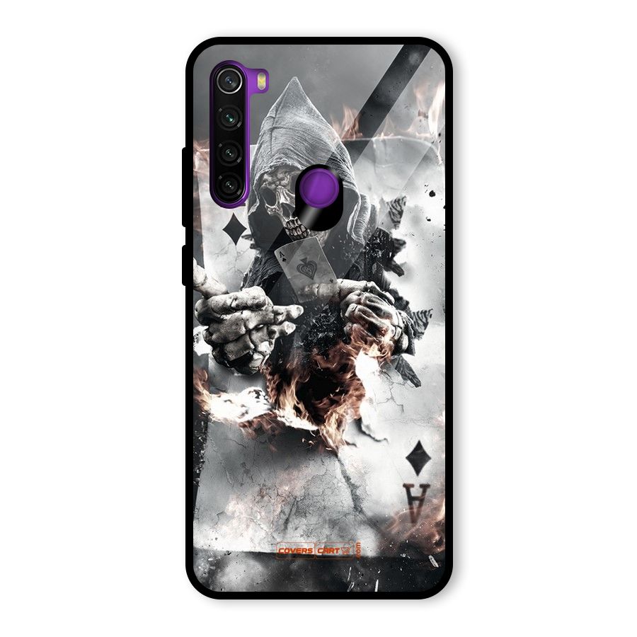 Skull with an Ace Glass Back Case for Redmi Note 8