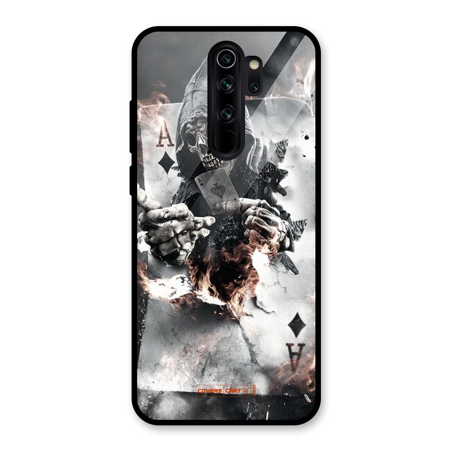 Skull with an Ace Glass Back Case for Redmi Note 8 Pro