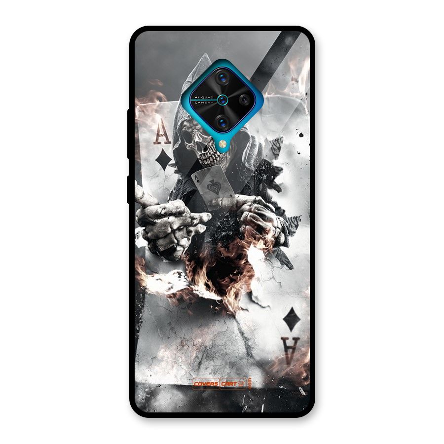 Skull with an Ace Glass Back Case for Vivo S1 Pro