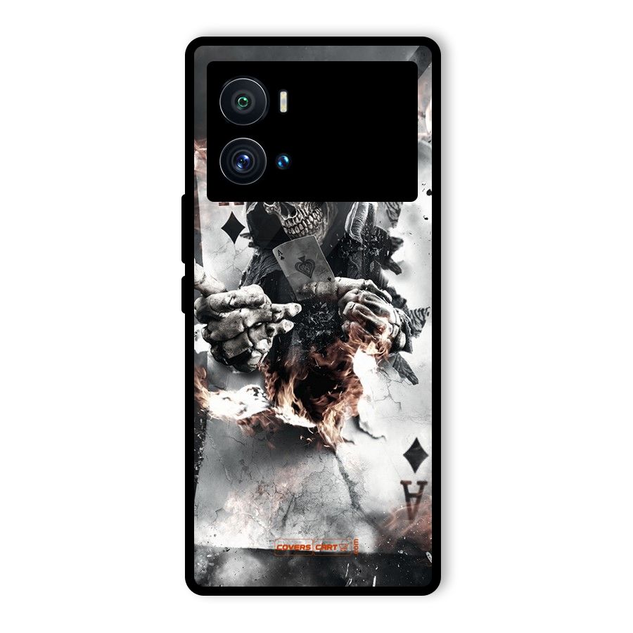 Skull with an Ace Glass Back Case for Vivo iQOO 9 Pro