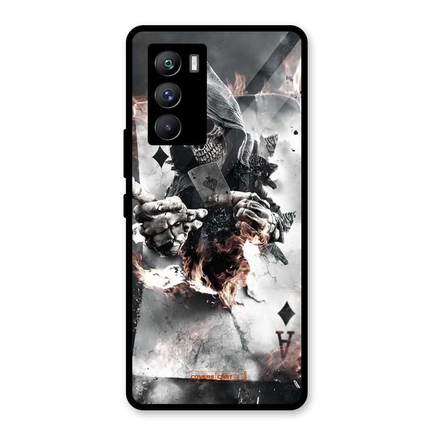 Skull with an Ace Glass Back Case for Vivo iQOO 9 SE