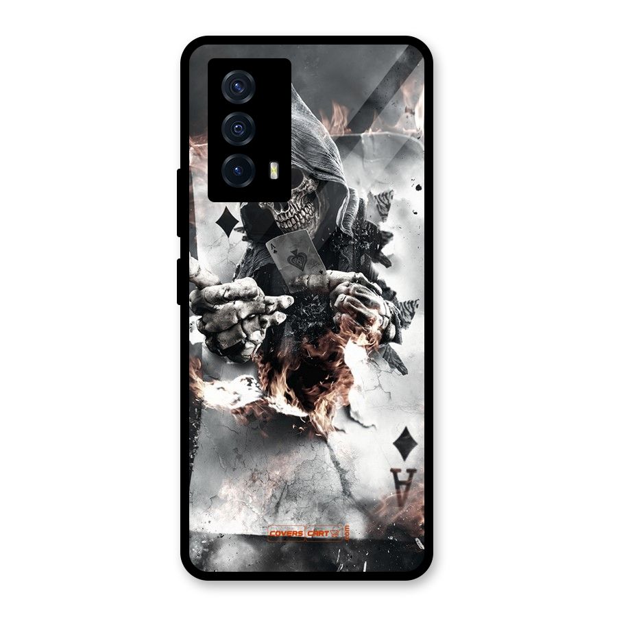 Skull with an Ace Glass Back Case for Vivo iQOO Z5