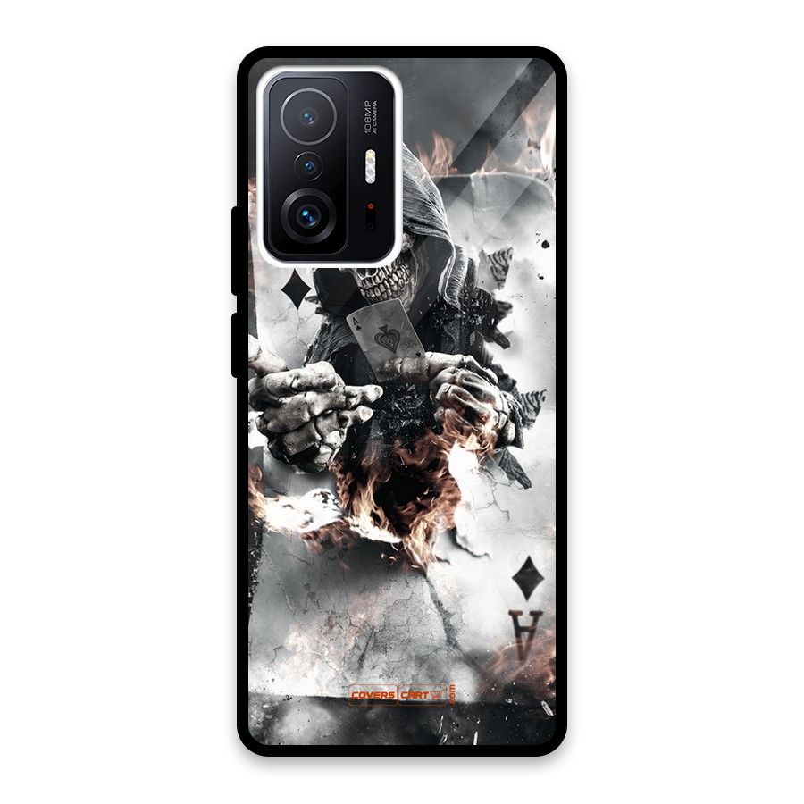 Skull with an Ace Glass Back Case for Xiaomi 11T Pro