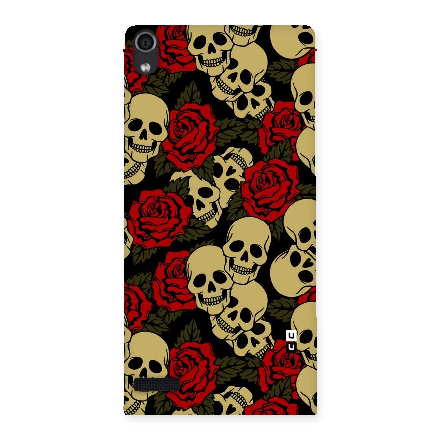 Skulled Roses Back Case for Ascend P6