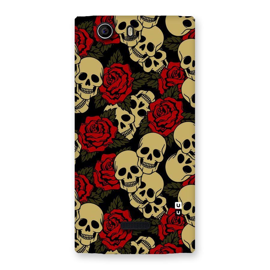 Skulled Roses Back Case for Canvas Nitro 2 E311