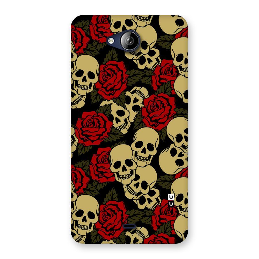 Skulled Roses Back Case for Canvas Play Q355