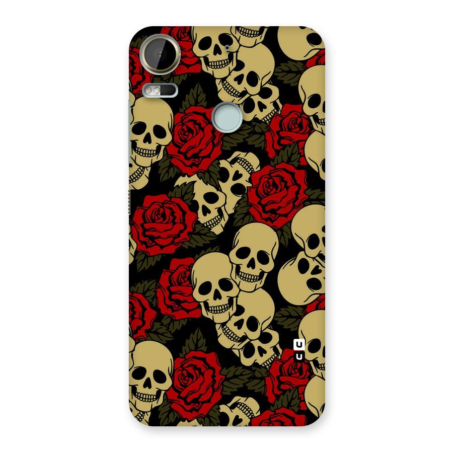 Skulled Roses Back Case for Desire 10 Pro