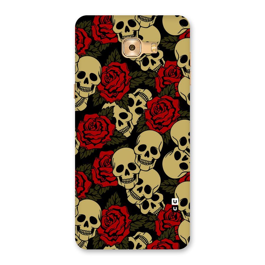 Skulled Roses Back Case for Galaxy C9 Pro