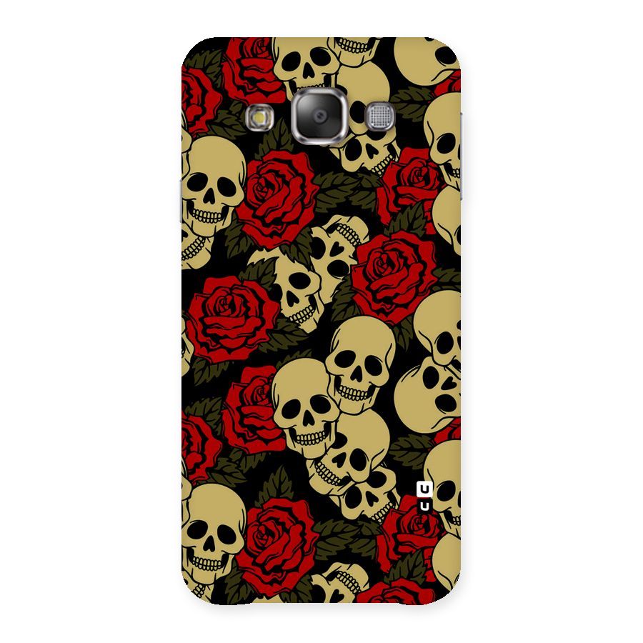 Skulled Roses Back Case for Galaxy E7