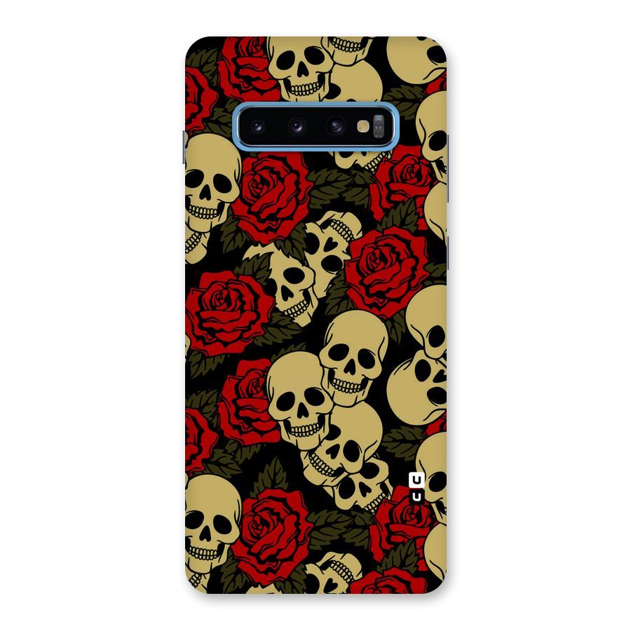 Skulled Roses Back Case for Galaxy S10 Plus