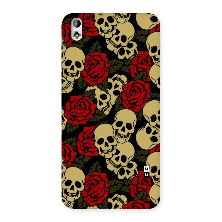 Skulled Roses Back Case for HTC Desire 816g