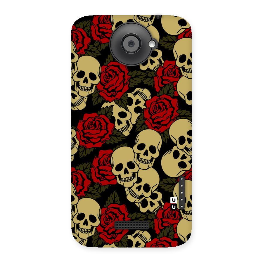 Skulled Roses Back Case for HTC One X