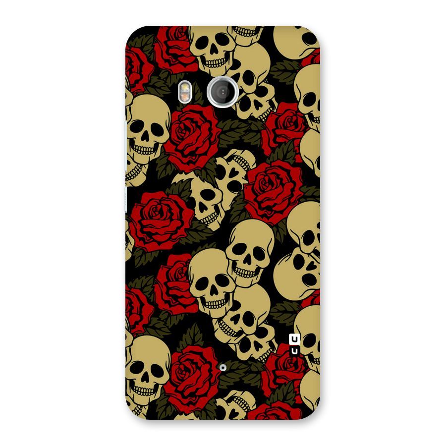 Skulled Roses Back Case for HTC U11