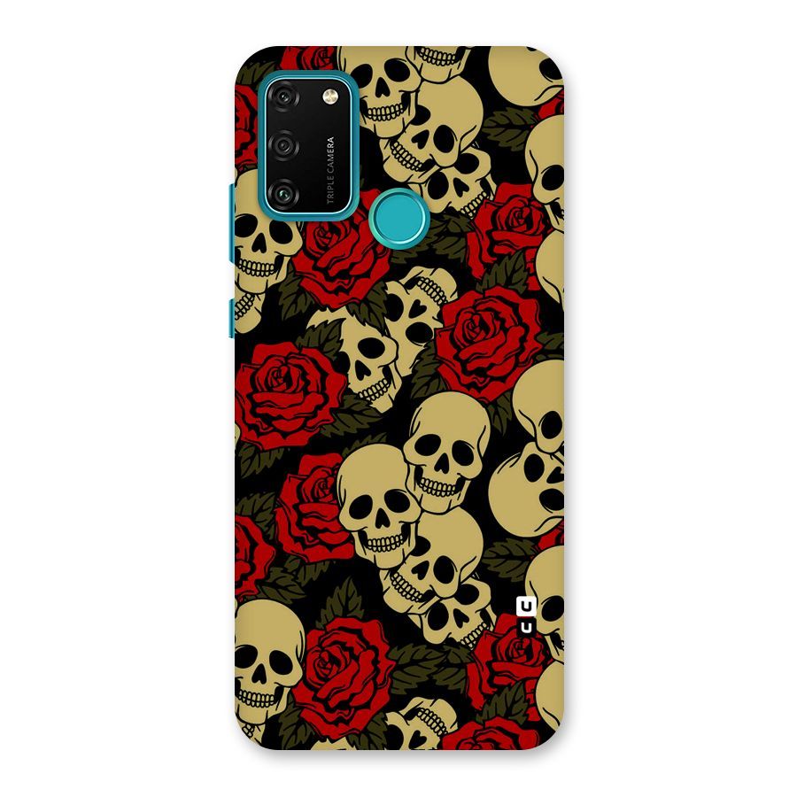 Skulled Roses Back Case for Honor 9A