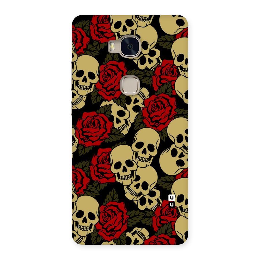 Skulled Roses Back Case for Huawei Honor 5X